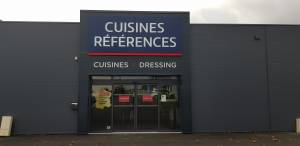 Façade du nouveau cuisiniste Cuisines Références à Luçon