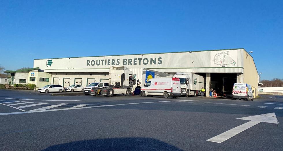 Vue extérieur de l'ancien site les routiers bretons à Bruz (35)