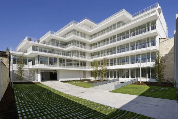 Vue extérieur du bâtiment Opus 33 à Bordeaux