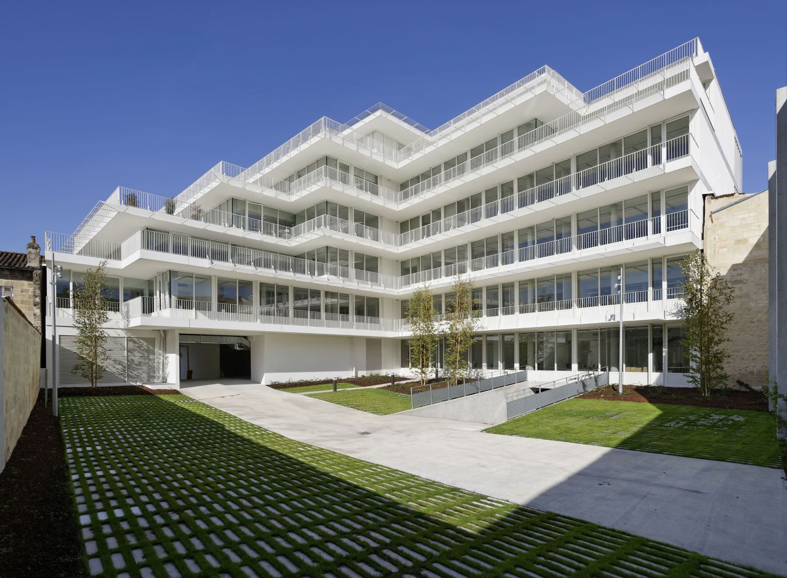 Vue extérieur du bâtiment Opus 33 à Bordeaux